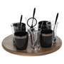 Voir la diapositive 1 : SECRET DE GOURMET Set Apéritif 13 Pièces  Lady Jungle  27cm Noir