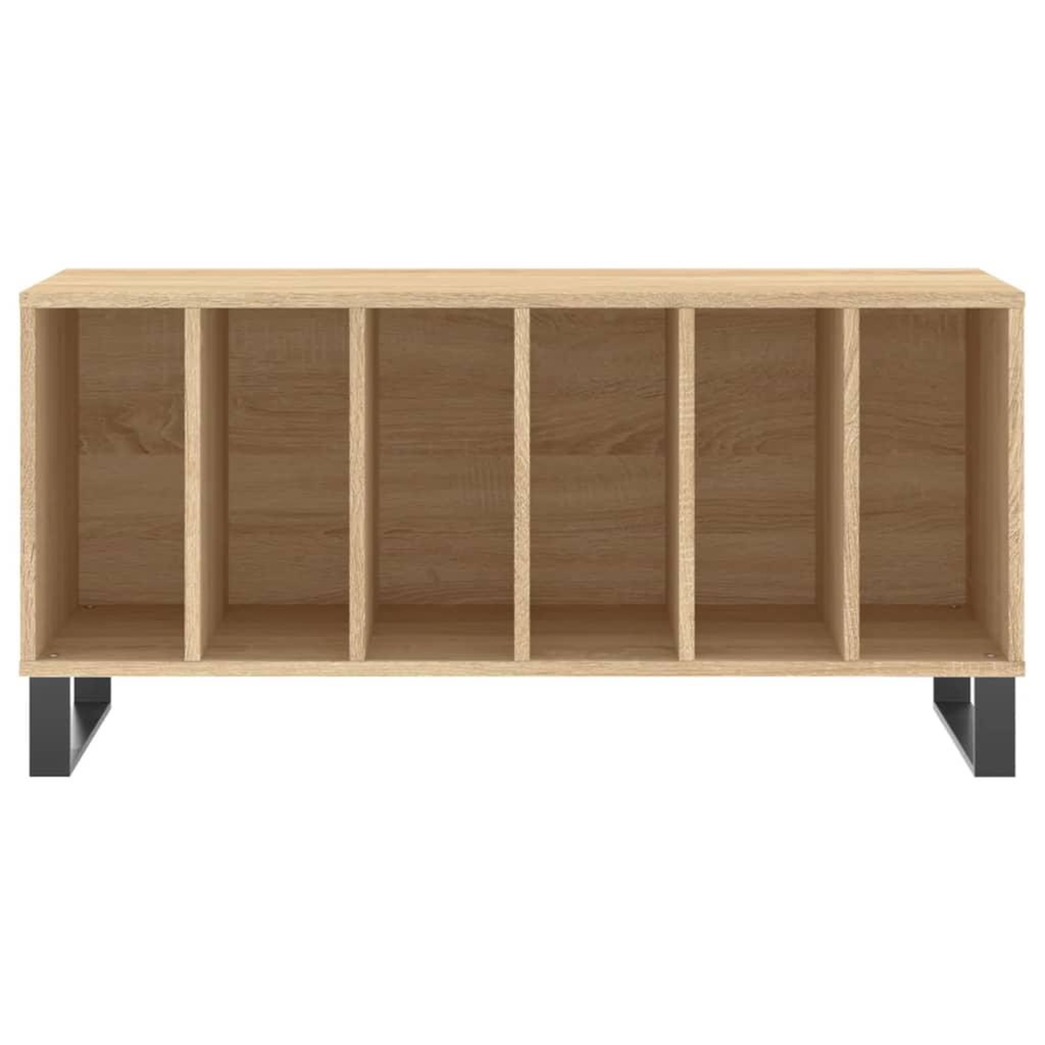 Voir la diapositive 4 : VIDAXL Armoire a disques chene sonoma 100x38x48 cm bois d'ingenierie