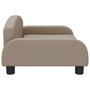 Voir la diapositive 4 : VIDAXL Lit pour chien cappuccino 70x45x30 cm similicuir