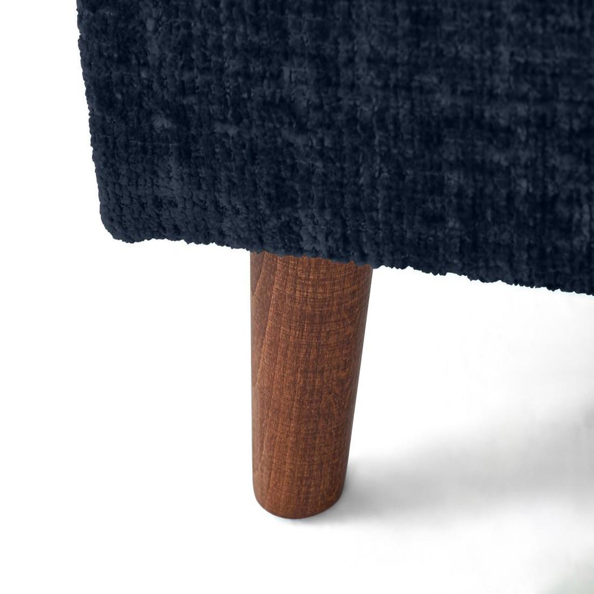 Voir la diapositive 3 : LISA DESIGN Rune - canapé d'angle droit 4 places en velours texturé