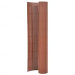 VIDAXL Cloture de jardin double face 110x400 cm Marron