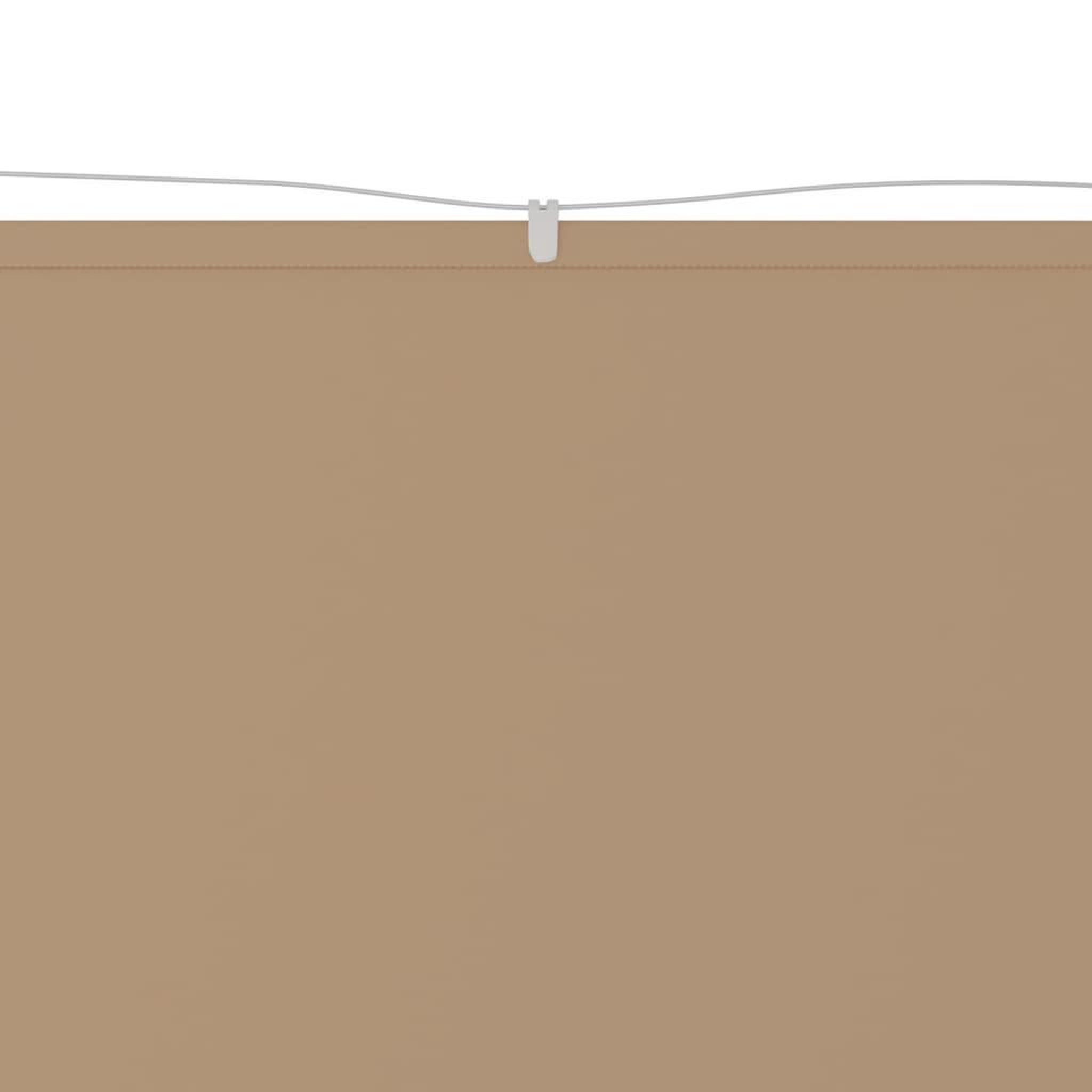 Voir la diapositive 3 : VIDAXL Auvent vertical Taupe 140x600 cm Tissu oxford