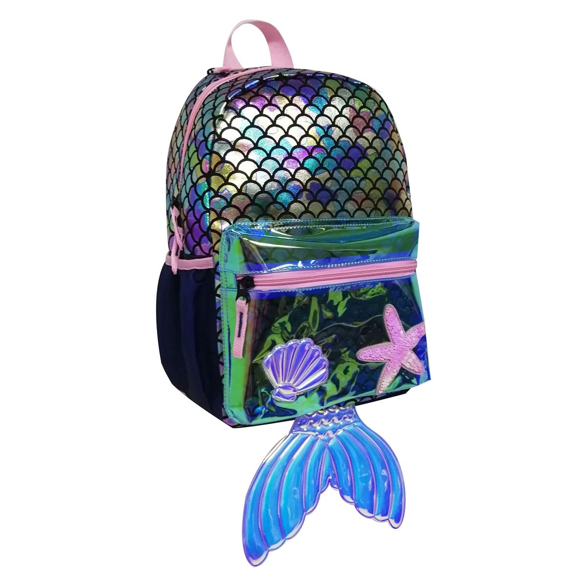 Sac à goûter maternelle avec capuche polyester multicolore SIRÈNE