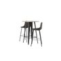 Voir la diapositive 6 : Paris Prix Ensemble Table de Bar & 2 Chaises  Tempe & Alexis  105cm Noyer & Marron