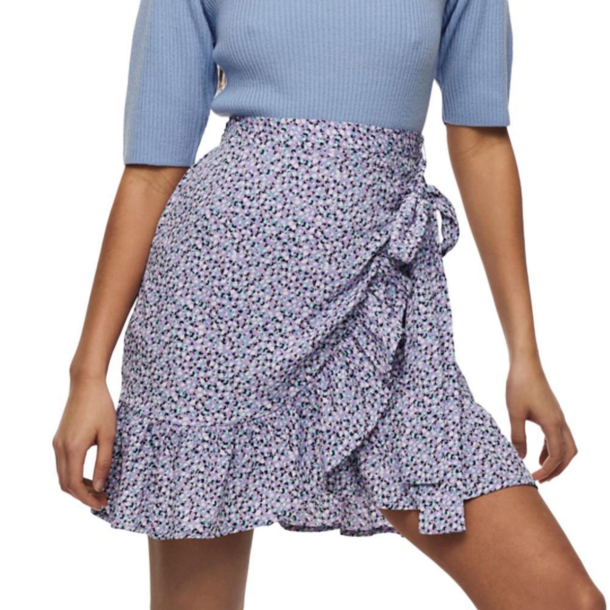 Only Jupe Violette Femme Only Olivia Wrap