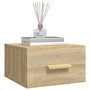 Voir la diapositive 4 : VIDAXL Tables de chevet murales 2 pcs chene sonoma 35x35x20 cm