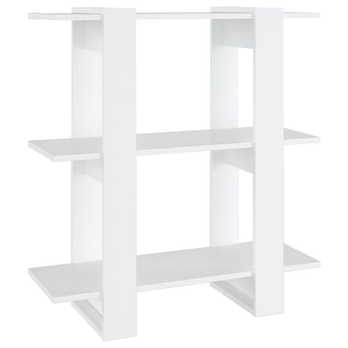 VIDAXL Bibliotheque/Separateur de piece Blanc 80x30x87 cm