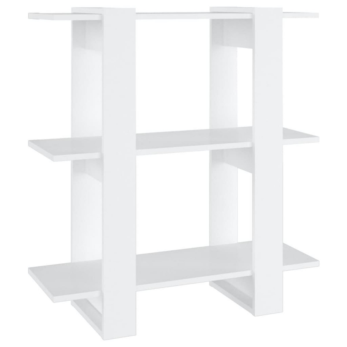 VIDAXL Bibliotheque/Separateur de piece Blanc 80x30x87 cm
