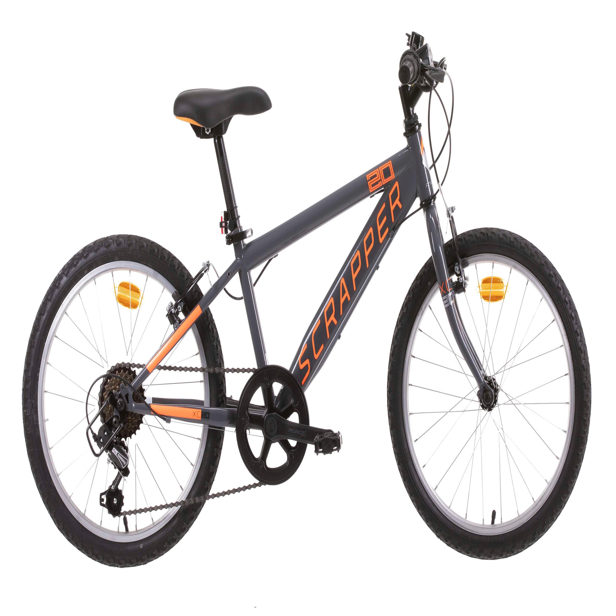 Voir la diapositive 1 : SCRAPPER Vélo enfant - VTT 20'' rigide  SCRAPPER  pour enfant de 120 à 140 cm - Cadre et fourche rigide en acier - 6 vitesses - Dérailleur Shimano - Freins V-Brake & Jantes en aluminium