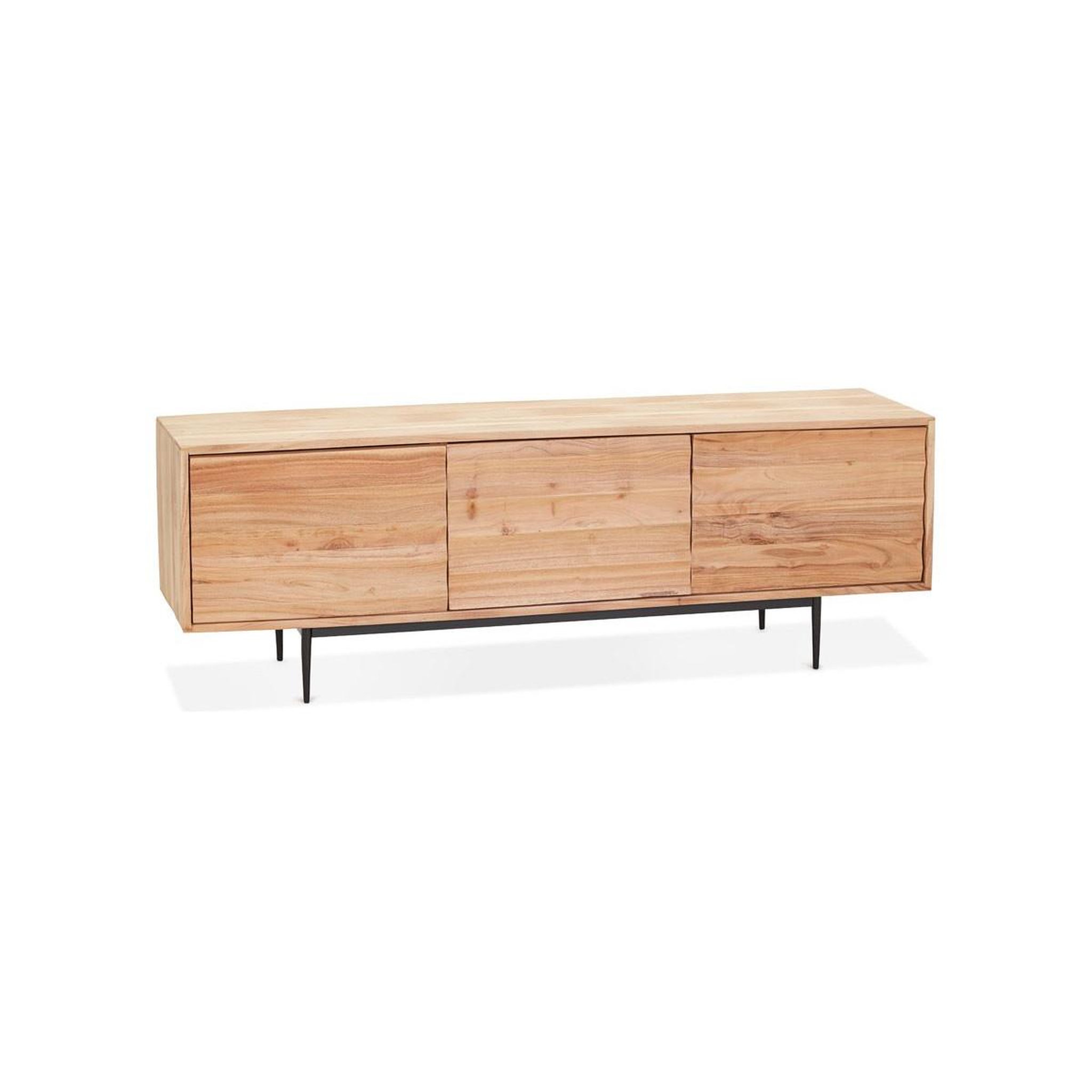 Voir la diapositive 1 : Paris Prix Meuble tv 3 portes en bois  myriam  147cm naturel