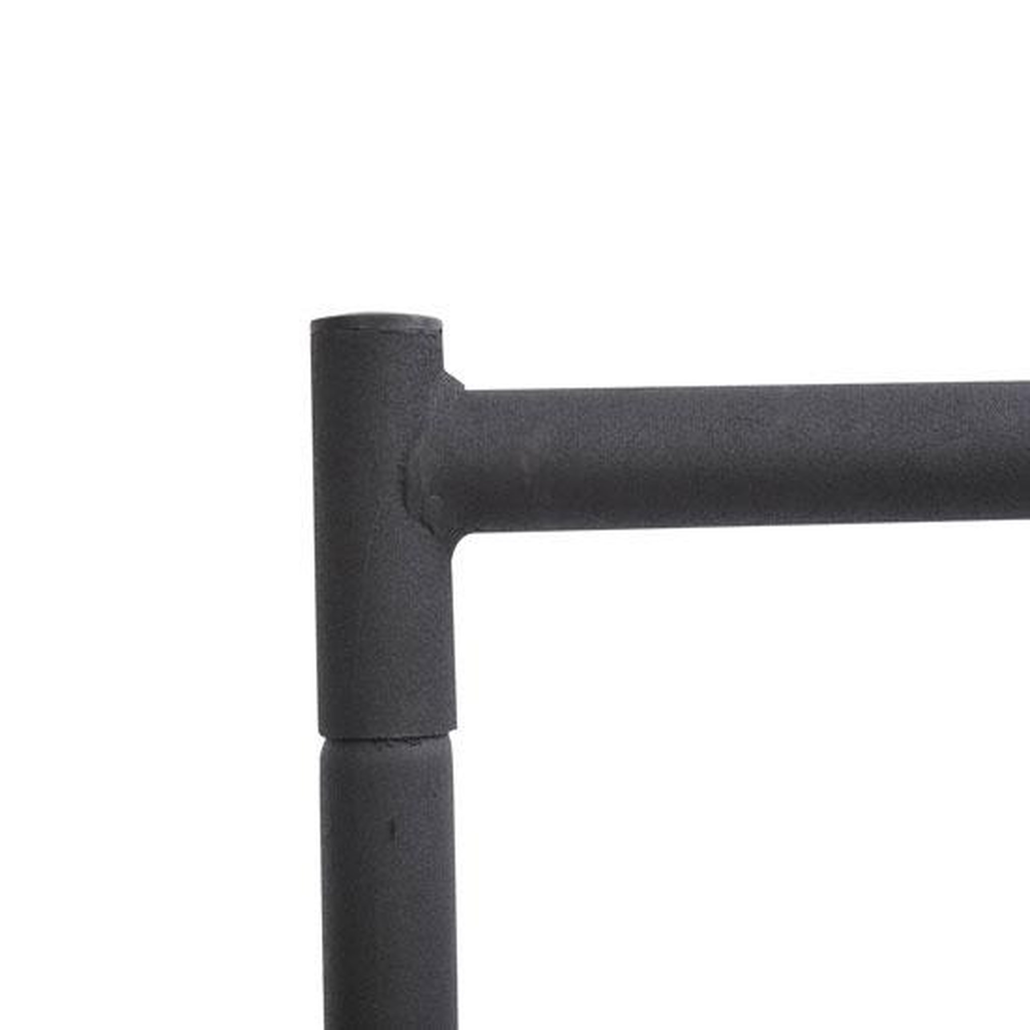 Voir la diapositive 6 : HOMCOM Portant tringle à vêtements acier charge max. 140 kg dim. 180l x 60l x 170h cm noir