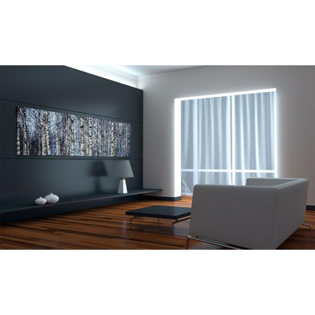 Paris Prix Tableau Imprimé  Bouleaux Blancs