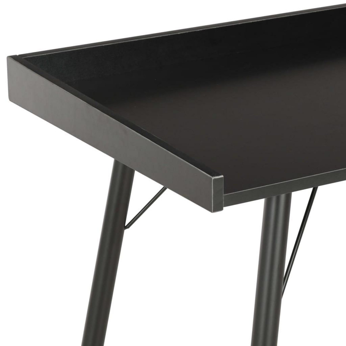 VIDAXL Bureau Noir 90x50x79 cm