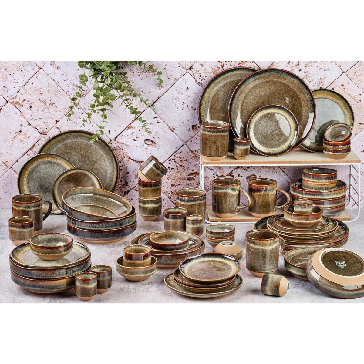 BJORN Service Complet Plus GENESIS - 60 pièces - Basalte