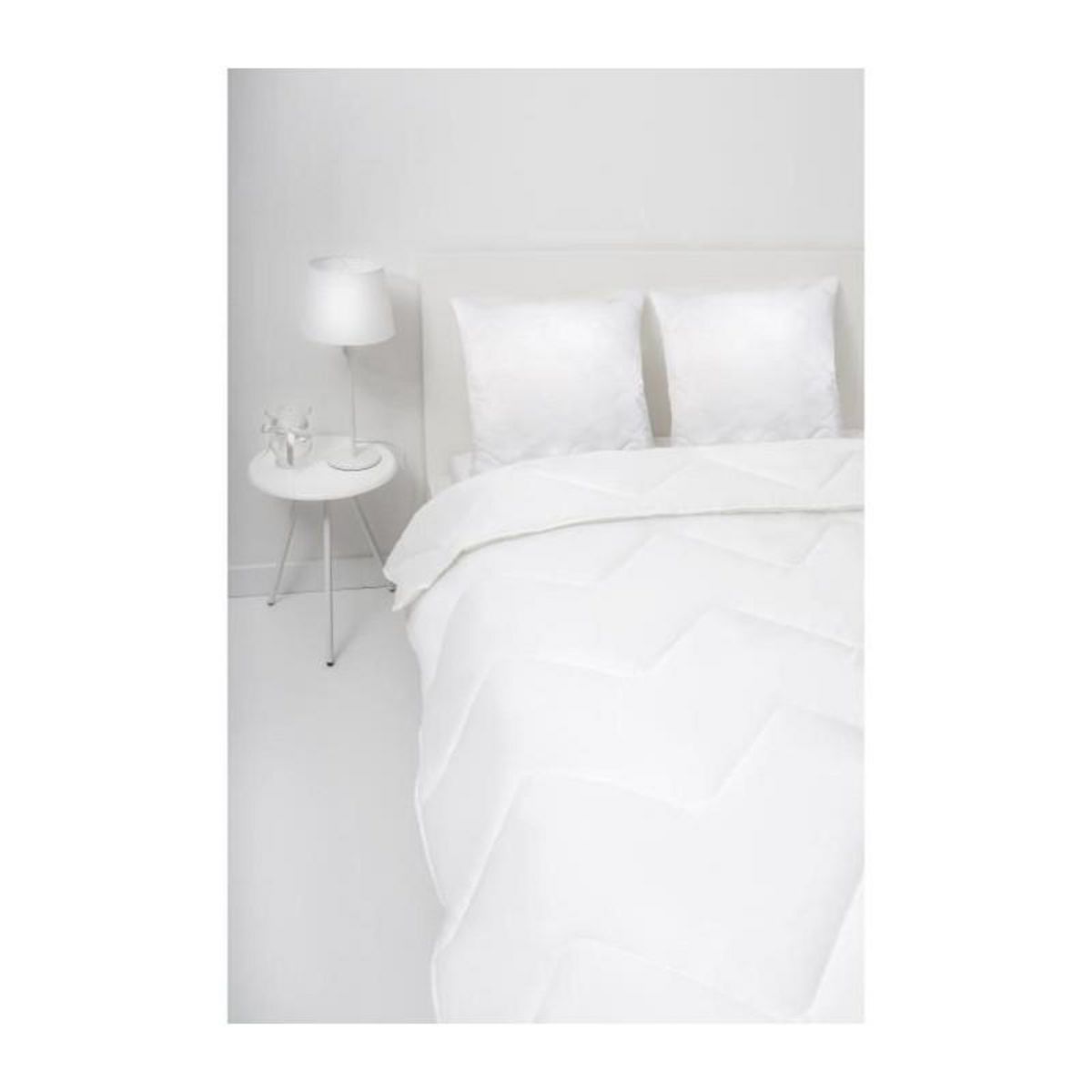 ABEIL ABEIL Lot de 2 Oreillers a memoire de forme matelasses 60x60 cm blanc