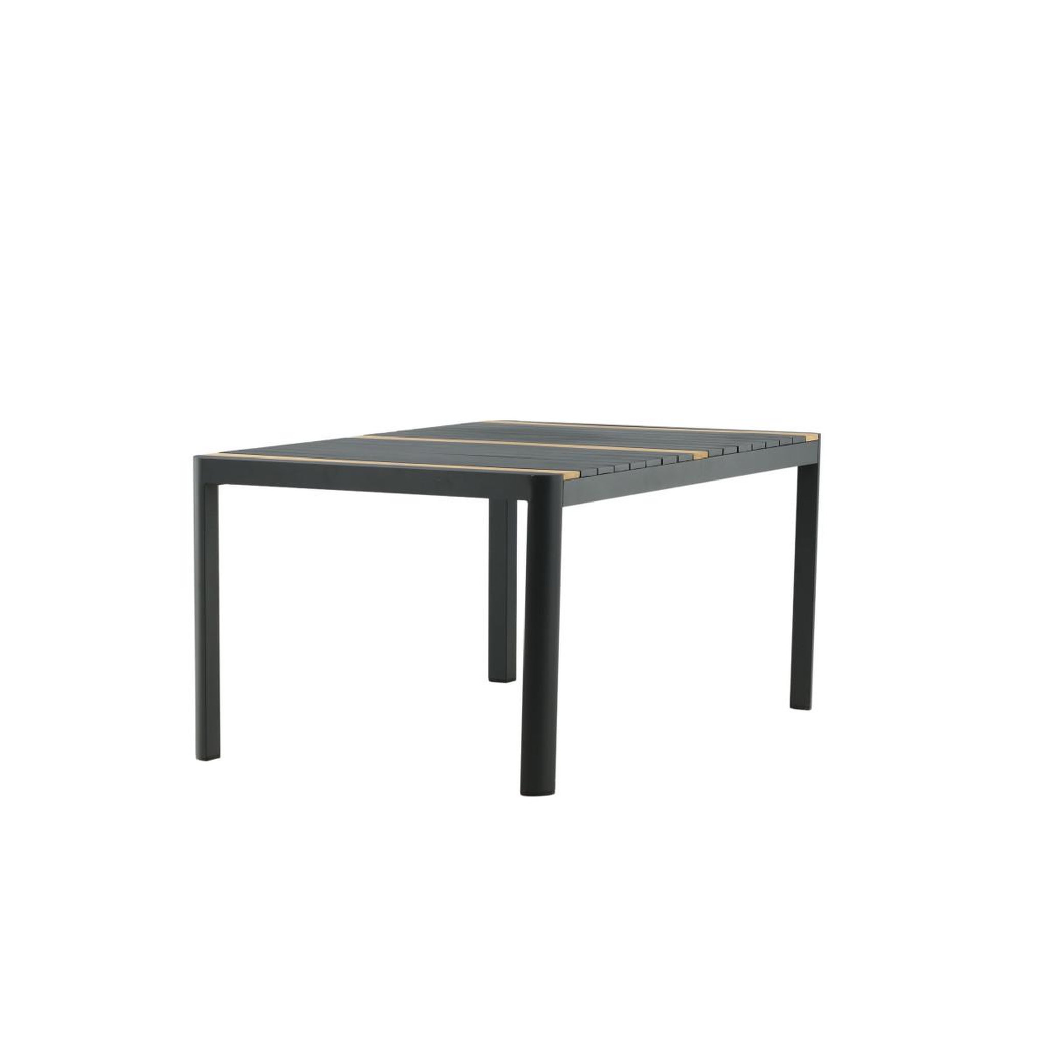 Voir la diapositive 3 : Paris Prix Table de jardin en teck  togo  150cm noir