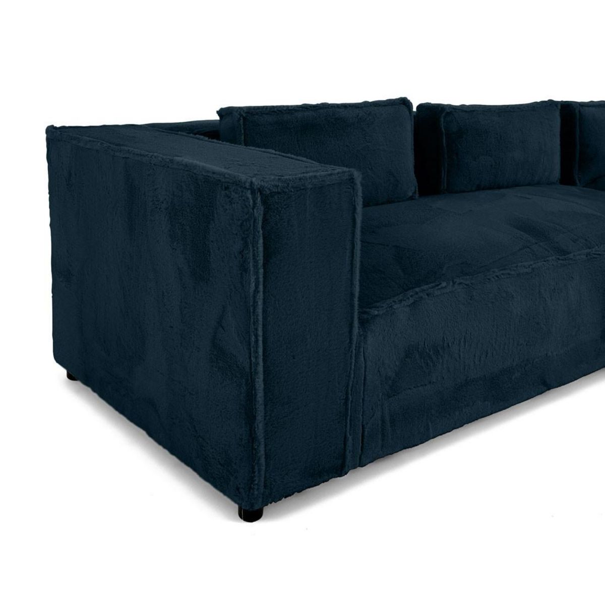 LISA DESIGN Stella - canapé d'angle droit - 4 places - en fausse fourrure