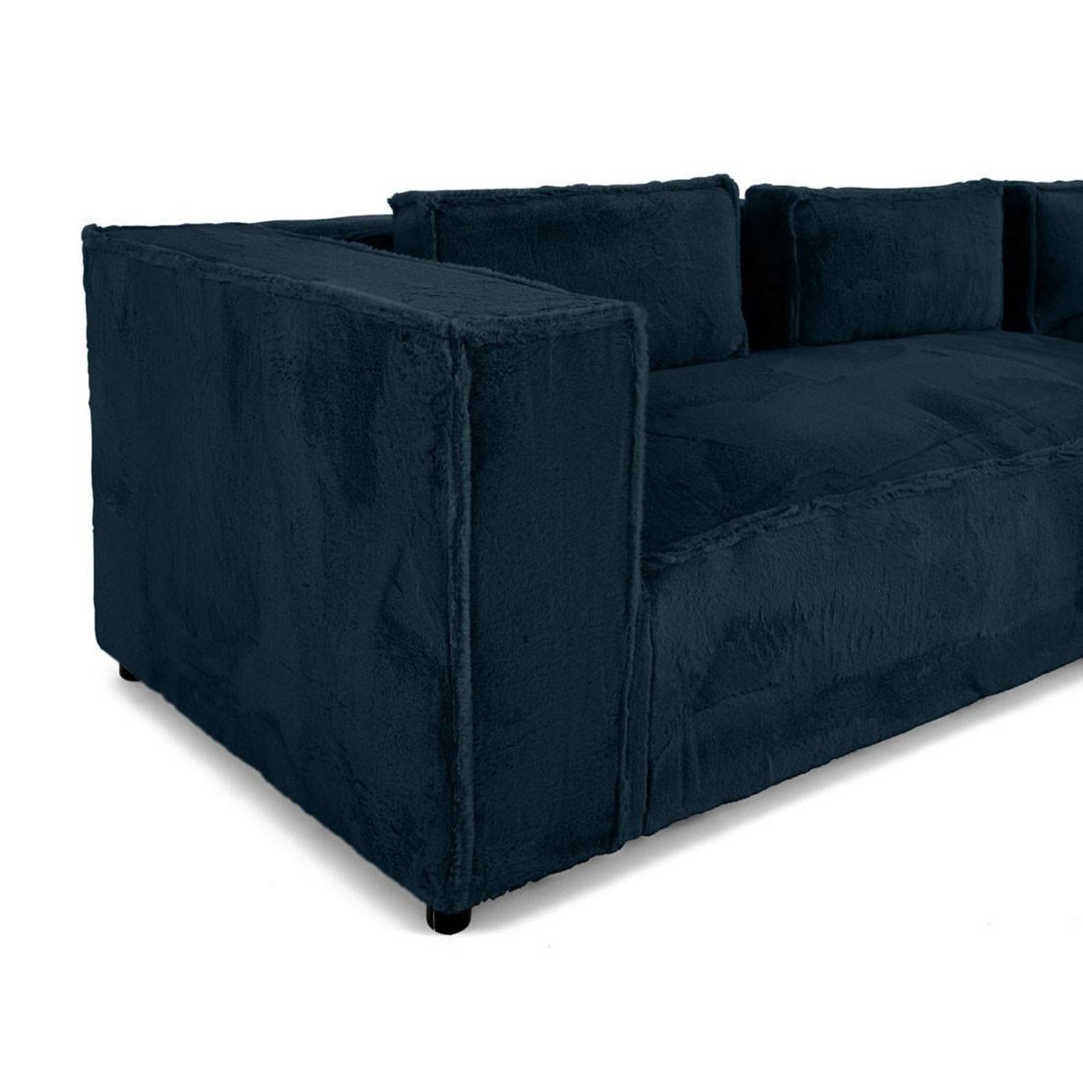 LISA DESIGN Stella - canapé d'angle droit - 4 places - en fausse fourrure