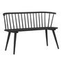 Voir la diapositive 1 : Paris Prix Banc Design en Bois  Bobby  120cm Noir