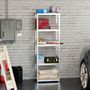 Voir la diapositive 2 : EUROSPEN Etagère de rangement modulable et polyvalente pour atelier, garage, cave... Charge Lourde max 500kg -180x60x40cm - Gris