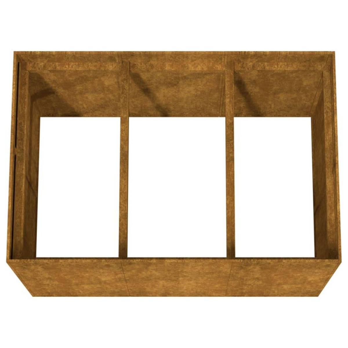 VIDAXL Lit sureleve de jardin 120x80x80 cm acier corten