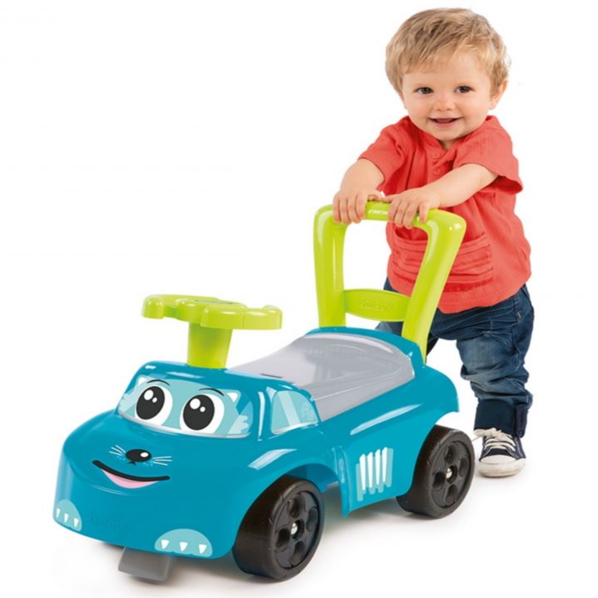 Voir la diapositive 2 : SMOBY Porteur auto - bleu