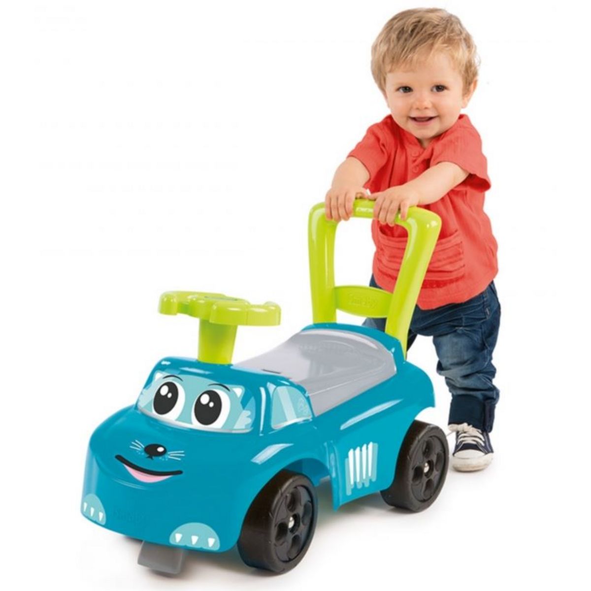 SMOBY Porteur auto - bleu