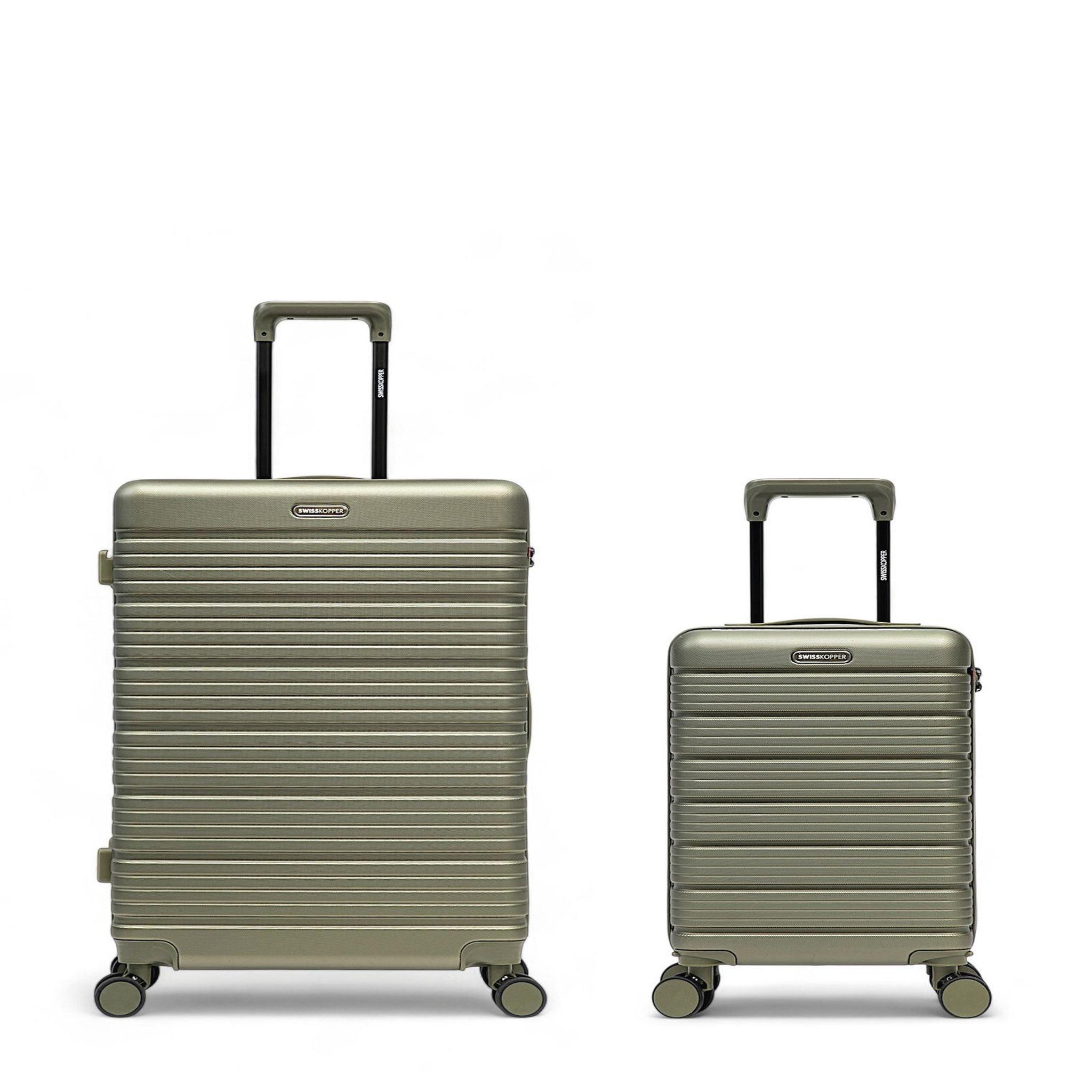 SWISS KOPPER Lot de 2 Valises Rigides Grand Format et Cabine XS LUGANO