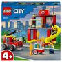 Voir la diapositive 1 : LEGO City 60375 La caserne et le camion de pompier, Jouet avec Véhicule d&rsquo;Urgence, Jouet Éducatif