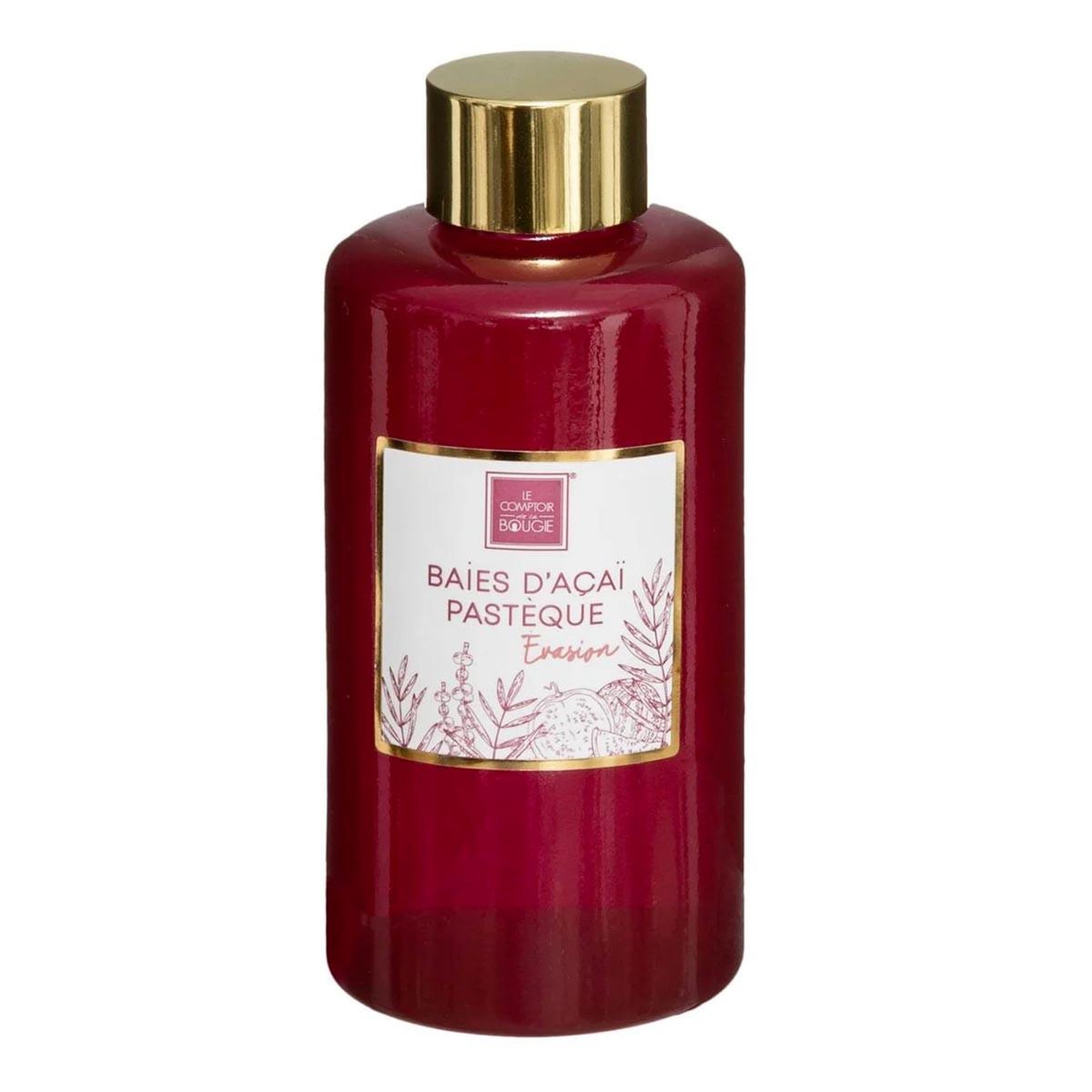 COMPTOIR DE LA BOUGIE Recharge de diffuseur de parfum  mael  200ml baie d'acai & pastèque