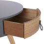 Voir la diapositive 3 : Paris Prix Table de Chevet 1 Tiroir  Nora  46cm Gris