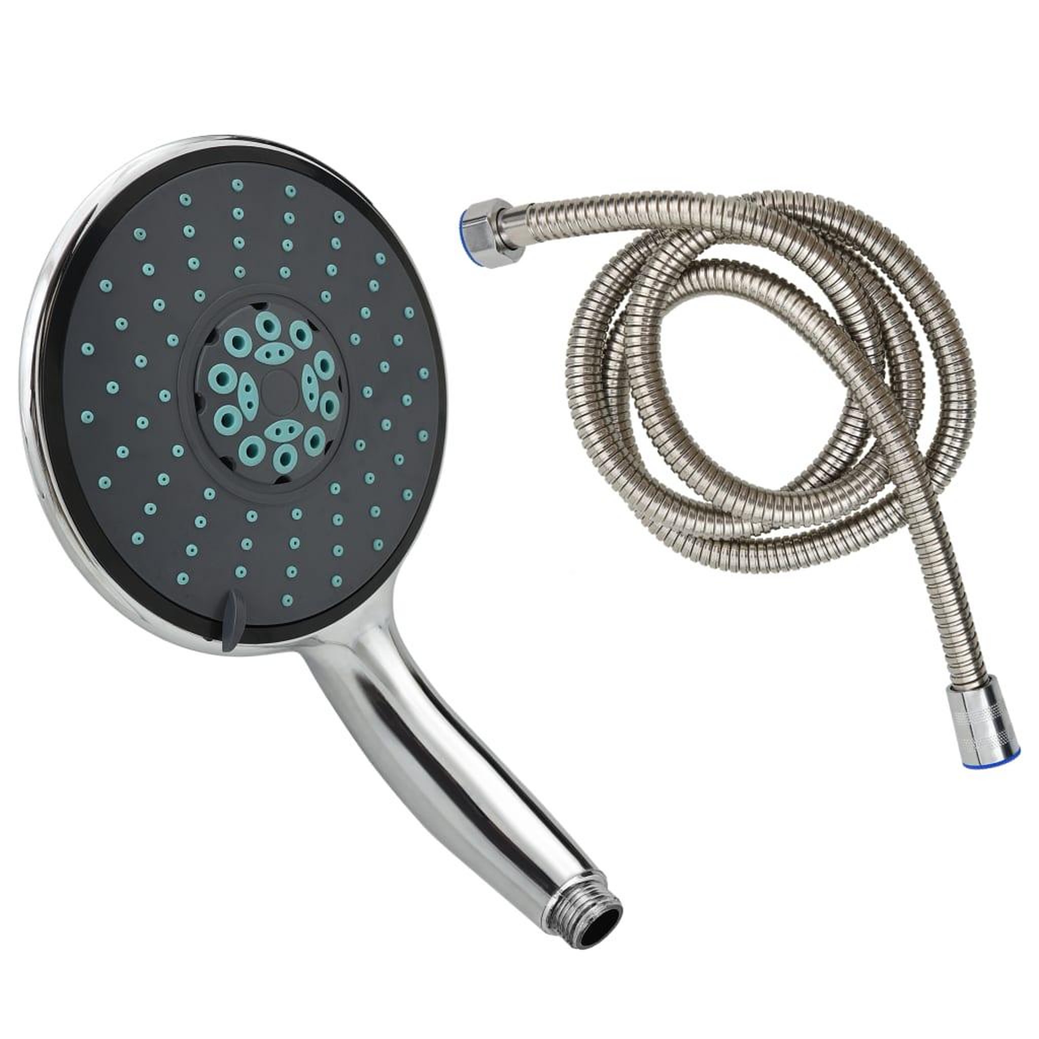 VIDAXL Pomme de douche multifonctionnelle a main et tuyau 1,5 m Chrome