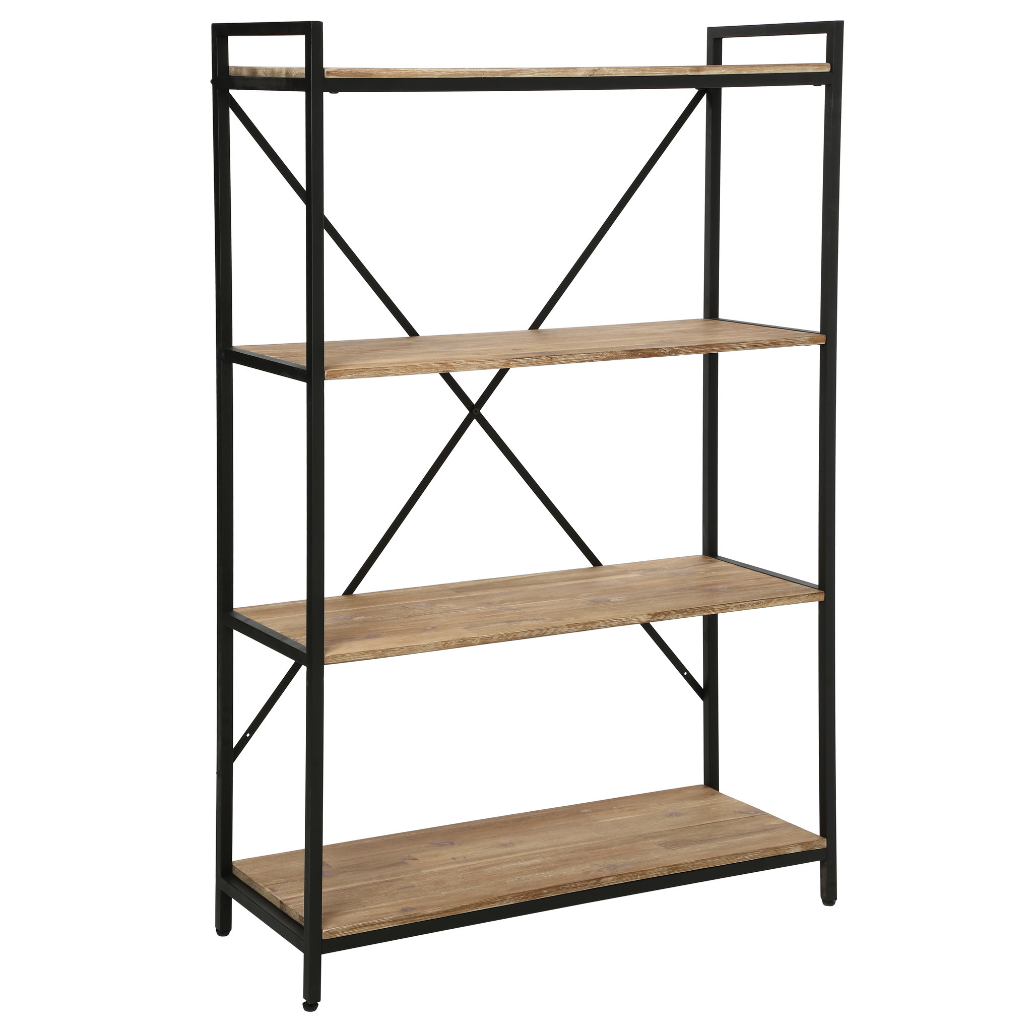 ATMOSPHERA Etagère métal et Acacia 4 niveaux ELEORA