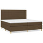 Voir la diapositive 1 : VIDAXL Sommier a lattes de lit avec matelas Marron fonce 200x200 cm