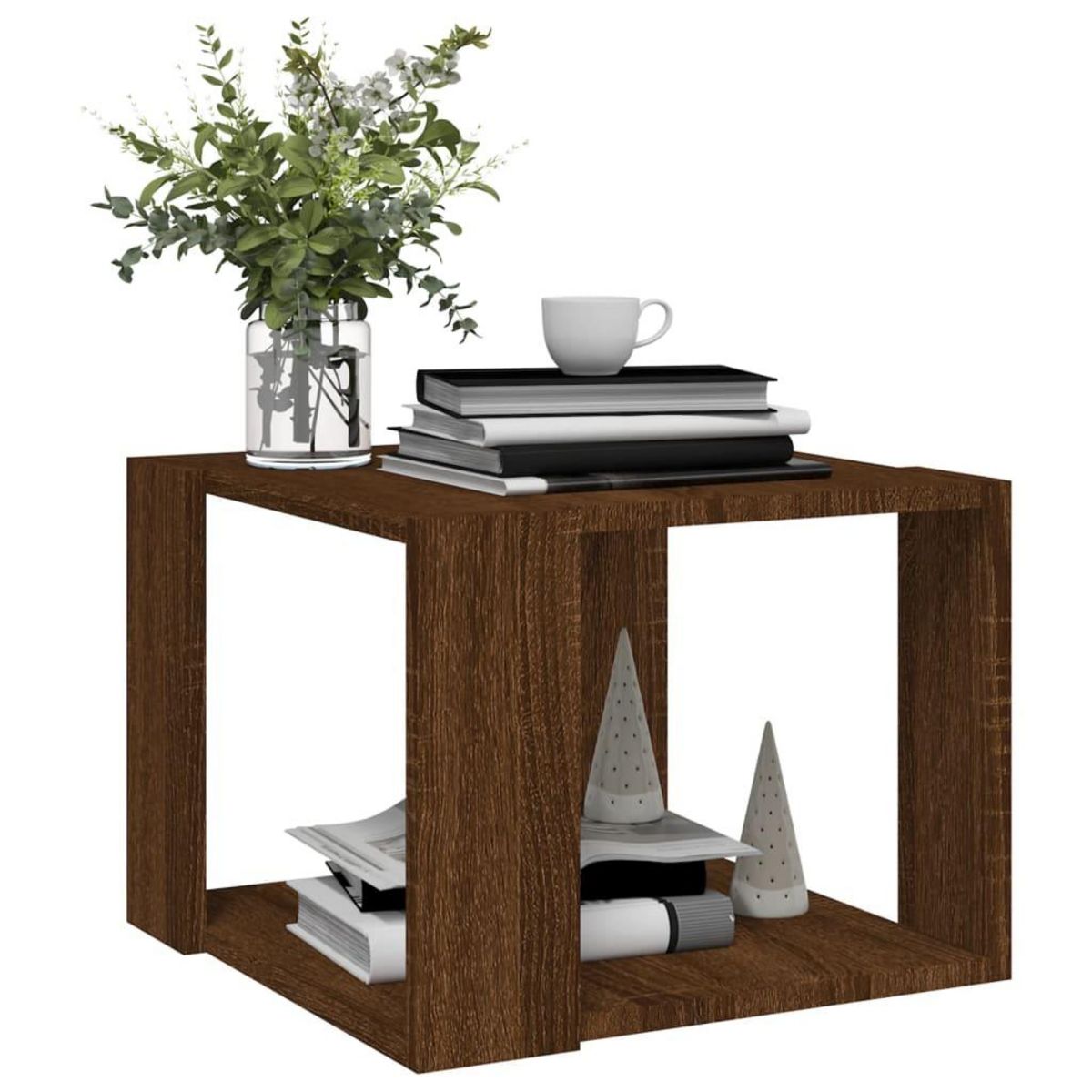 VIDAXL Table basse Chene marron 40x40x30 cm Bois d'ingenierie