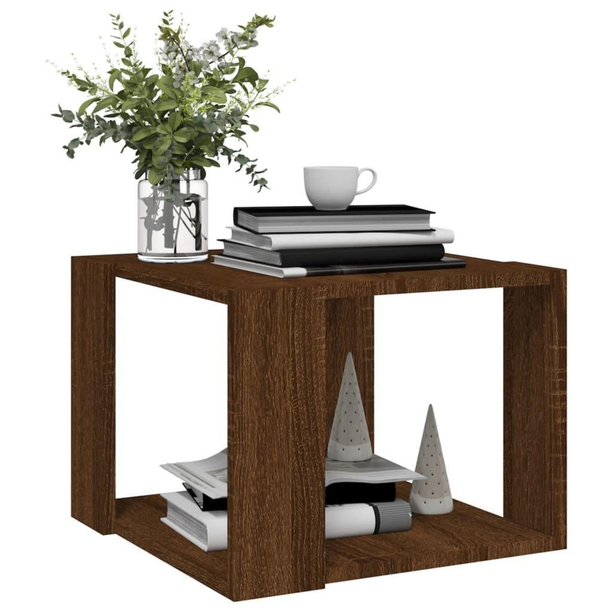 VIDAXL Table basse Chene marron 40x40x30 cm Bois d'ingenierie