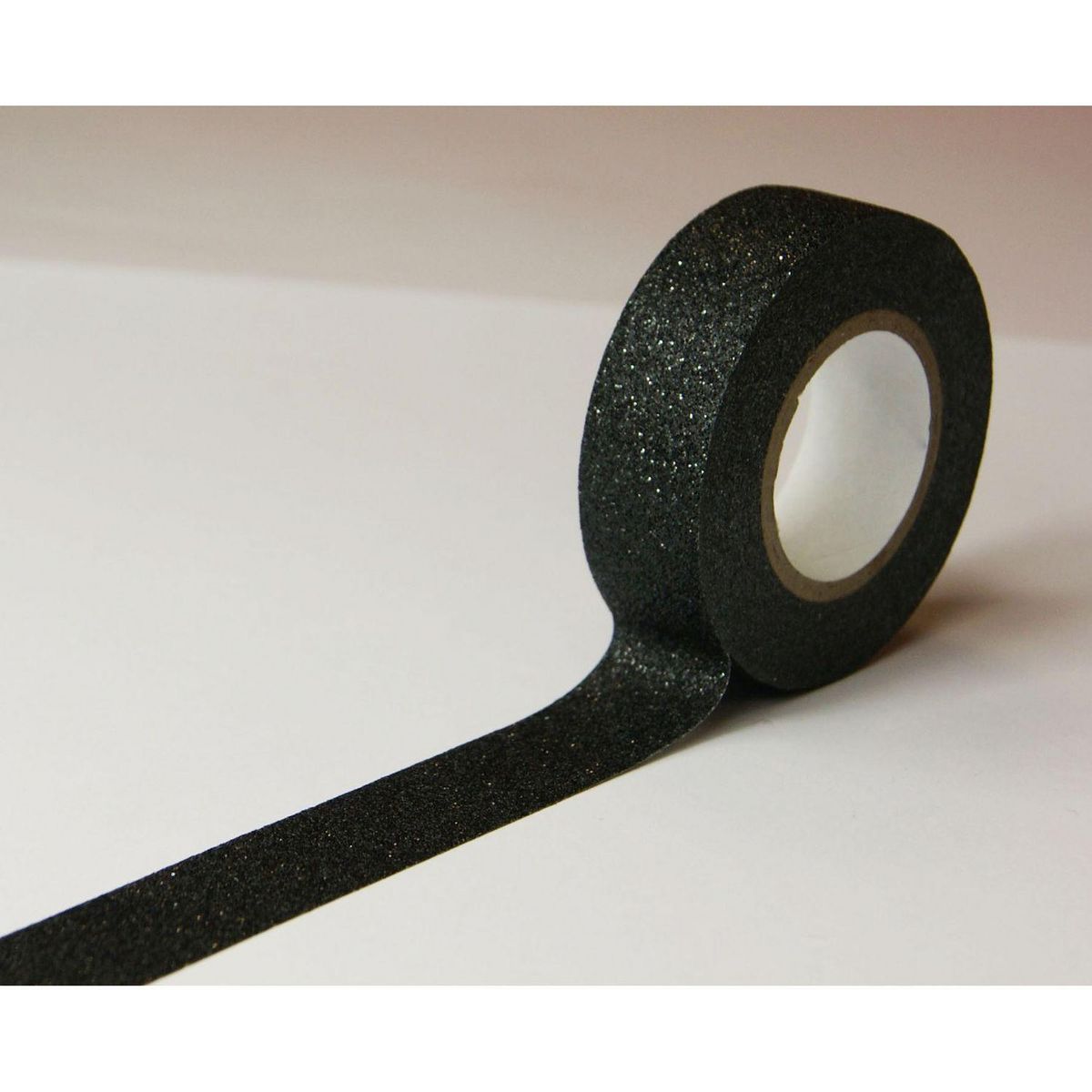 GLOBAL GIFT Masking tape - Noir - Paillettes - Repositionnable - 15 mm x 10 m