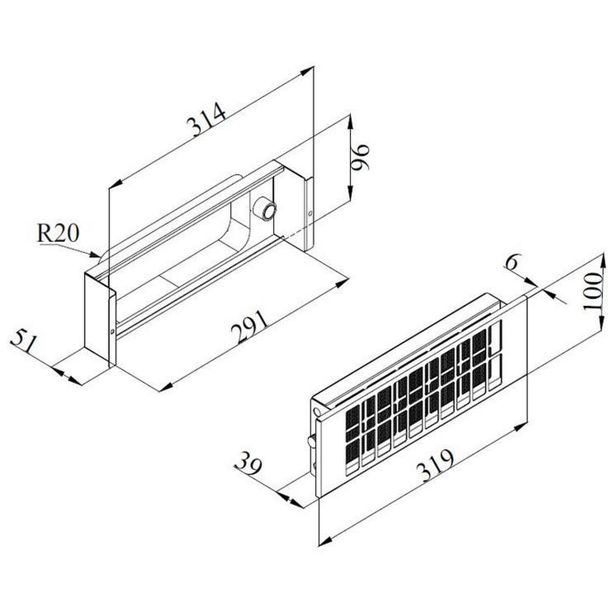 Silverline Kit boîtier et filtre à charbon - YM9744341303