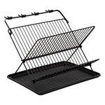 FIVE Égouttoir 2 Niveaux  Pliable  42cm Noir