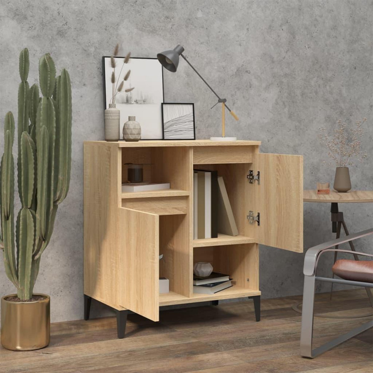 VIDAXL Buffet Chene sonoma 60x35x70 cm Bois d'ingenierie