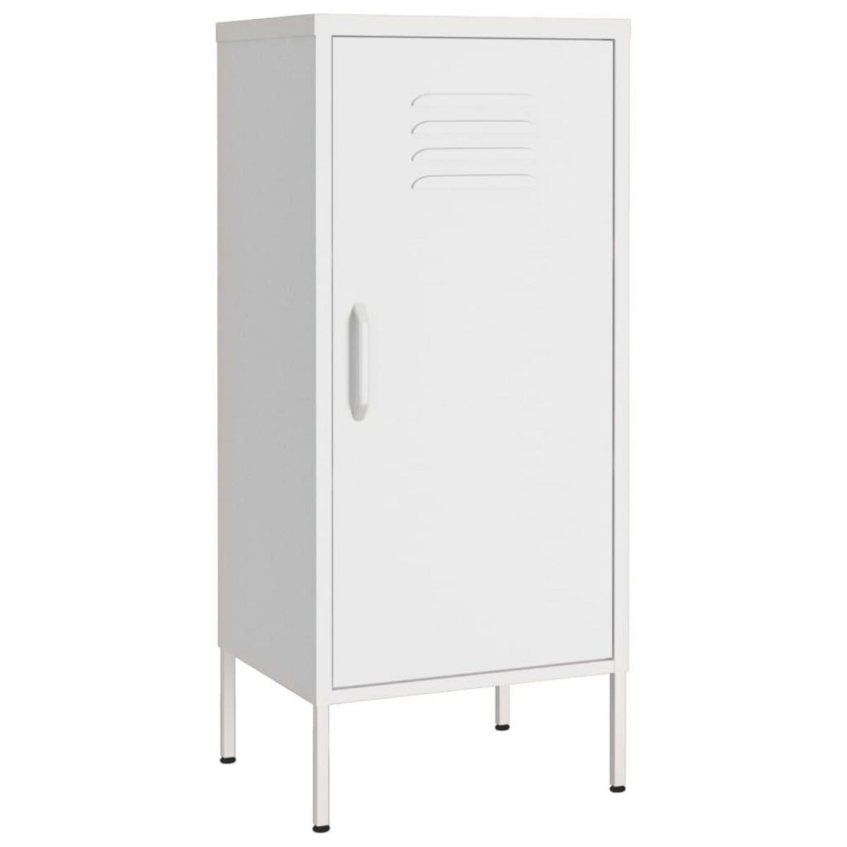 VIDAXL Armoire de rangement Blanc 42,5x35x101,5 cm Acier