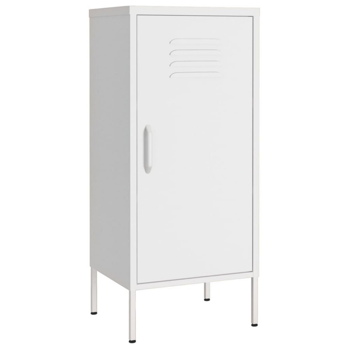 VIDAXL Armoire de rangement Blanc 42,5x35x101,5 cm Acier