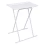 The Home Deco Factory Table d'appoint pliable design Zoé - L. 53 x H. 66 cm - Blanc