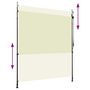 Voir la diapositive 3 : VIDAXL Store roulant d'exterieur 200 x 270 cm Creme