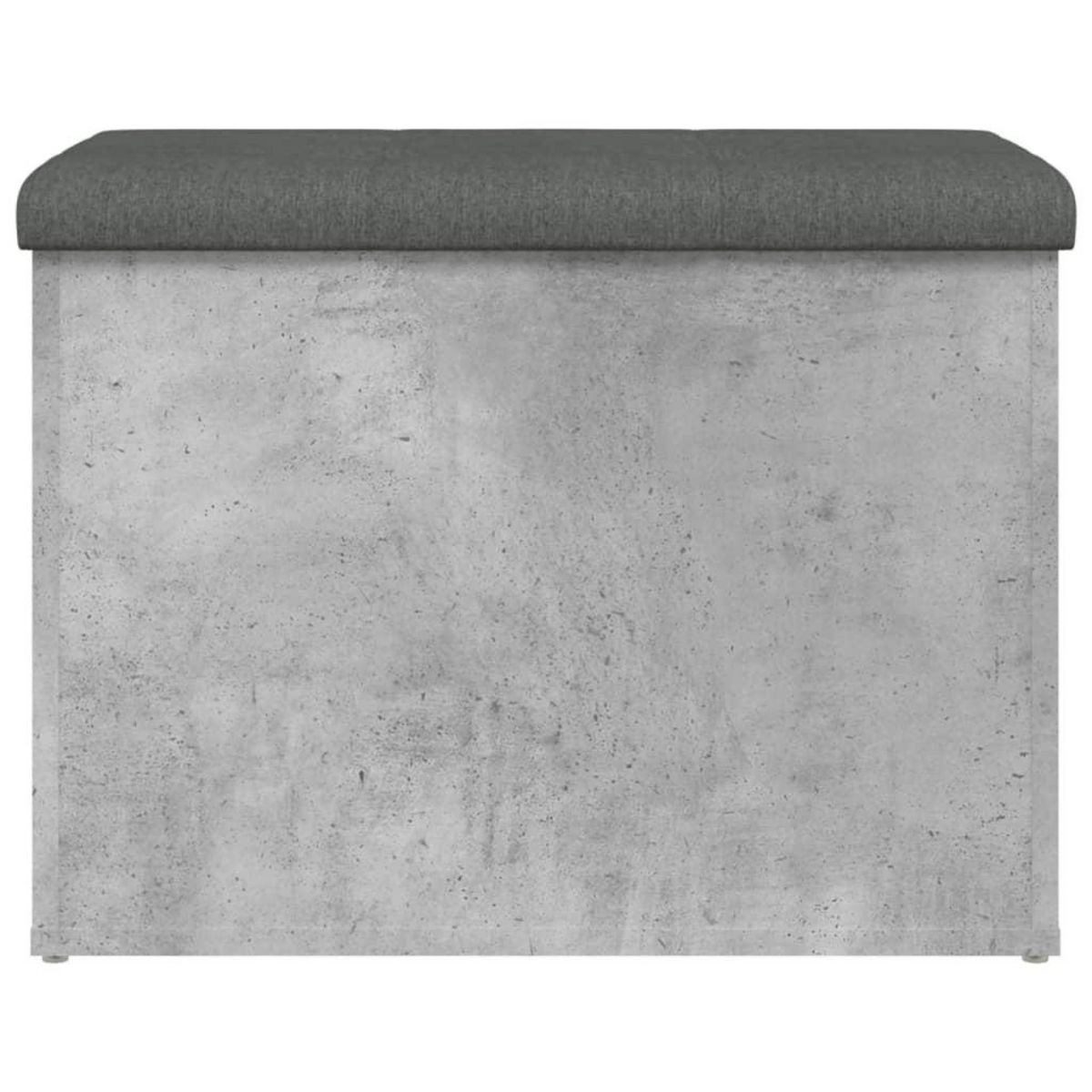 VIDAXL Banc de rangement gris beton 62x42x45 cm bois d'ingenierie
