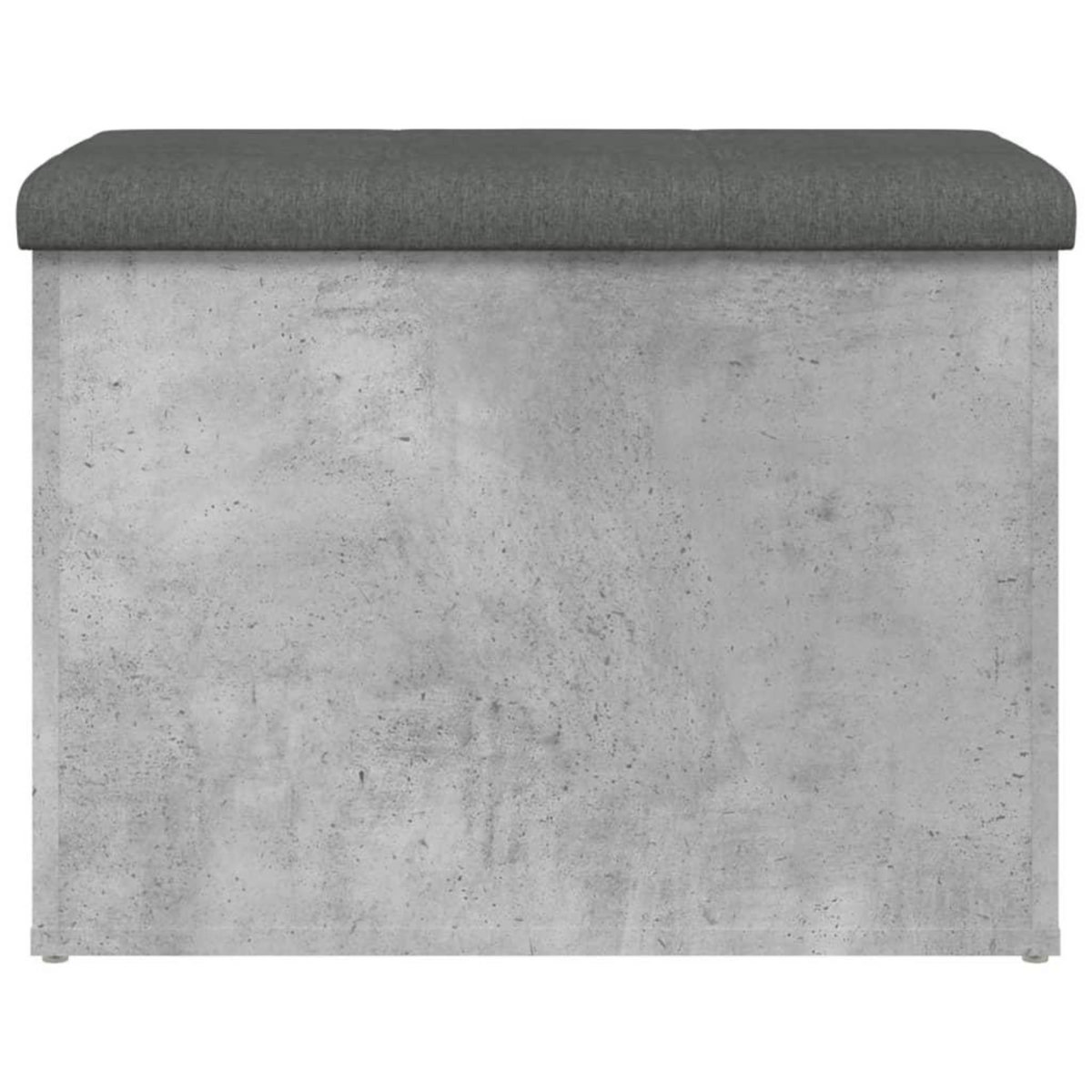 VIDAXL Banc de rangement gris beton 62x42x45 cm bois d'ingenierie