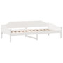 Voir la diapositive 4 : VIDAXL Cadre de lit sans matelas blanc 90x200 cm bois de pin massif