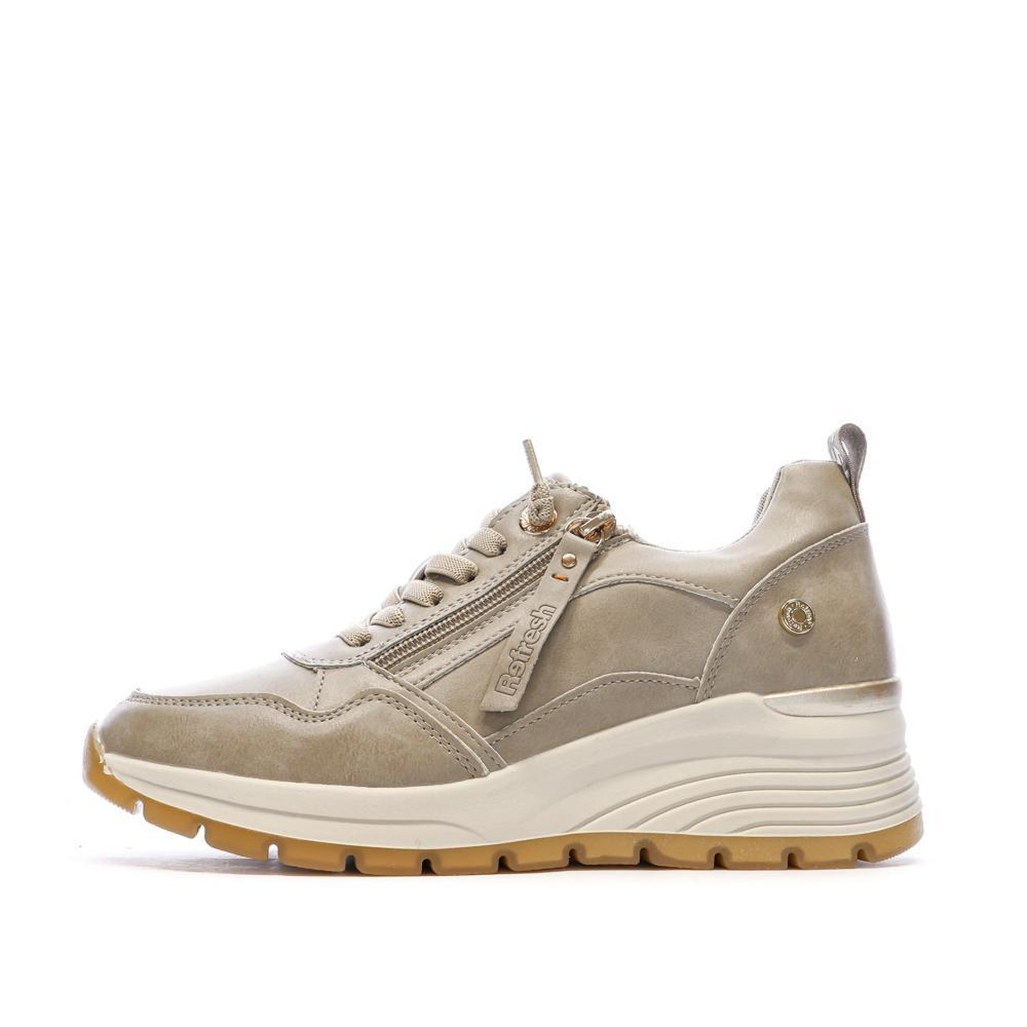 Voir la diapositive 1 : REFRESH Baskets Beige Femme Refresh 172938