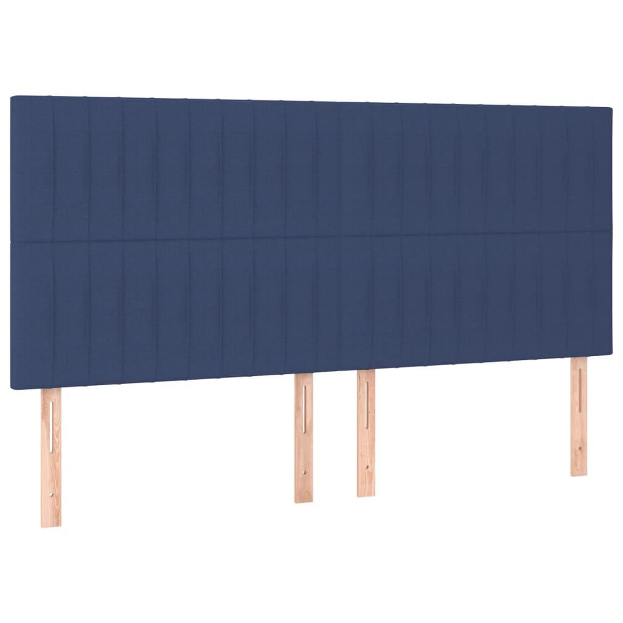 Voir la diapositive 4 : VIDAXL Tete de lit a LED Bleu 200x5x118/128 cm Tissu