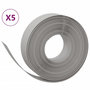 Voir la diapositive 2 : VIDAXL Bordures de jardin 5 pcs gris 10 m 15 cm polyethylene